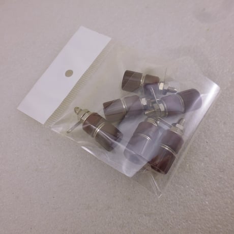 6個セットバナナターミナル　茶色JUNK ( ZHW-ETC-800 )