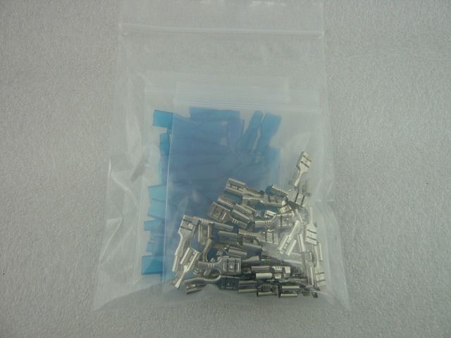 50個セット #187ファストン端子セット( タブ端子+スリ－ブ ) ( ZHW-382