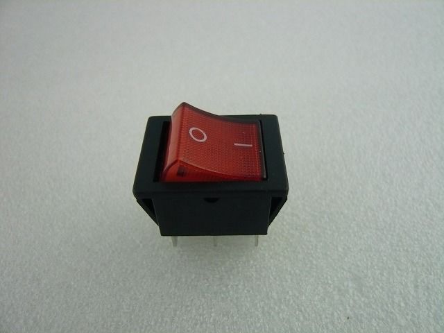5個セット XW-604-R 角型ロッカースイッチ 赤 ネオン管付 ( ZHW