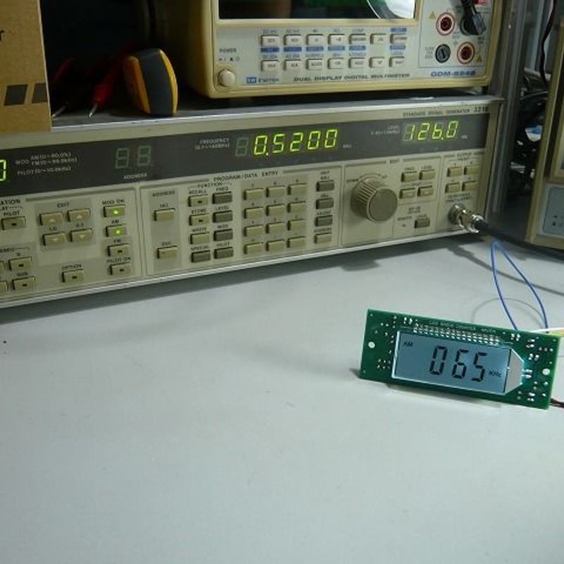 LCD TYPE AM / FM 周波数表示器 UNIT（実装完成品）( ZHW-394