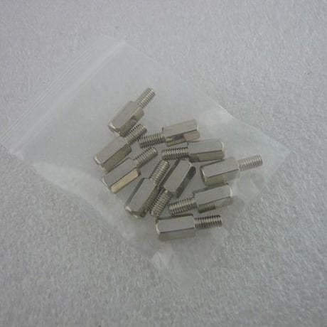 10本セット  M3×8 +6 オス-メス 金属六角スペーサー  ( ZHW-404 )