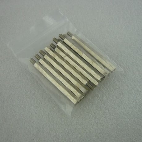 10本セット  M3×40+6  オス-メス 金属六角スペーサー   ( ZHW-411 )