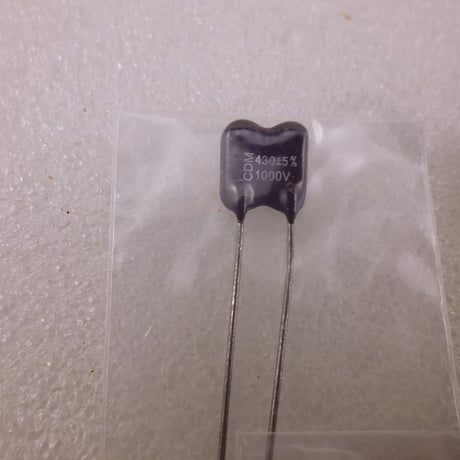 5個セット 430pF/1000V マイカ コンデンサ USA CDM社製  ( ZHW-943 )