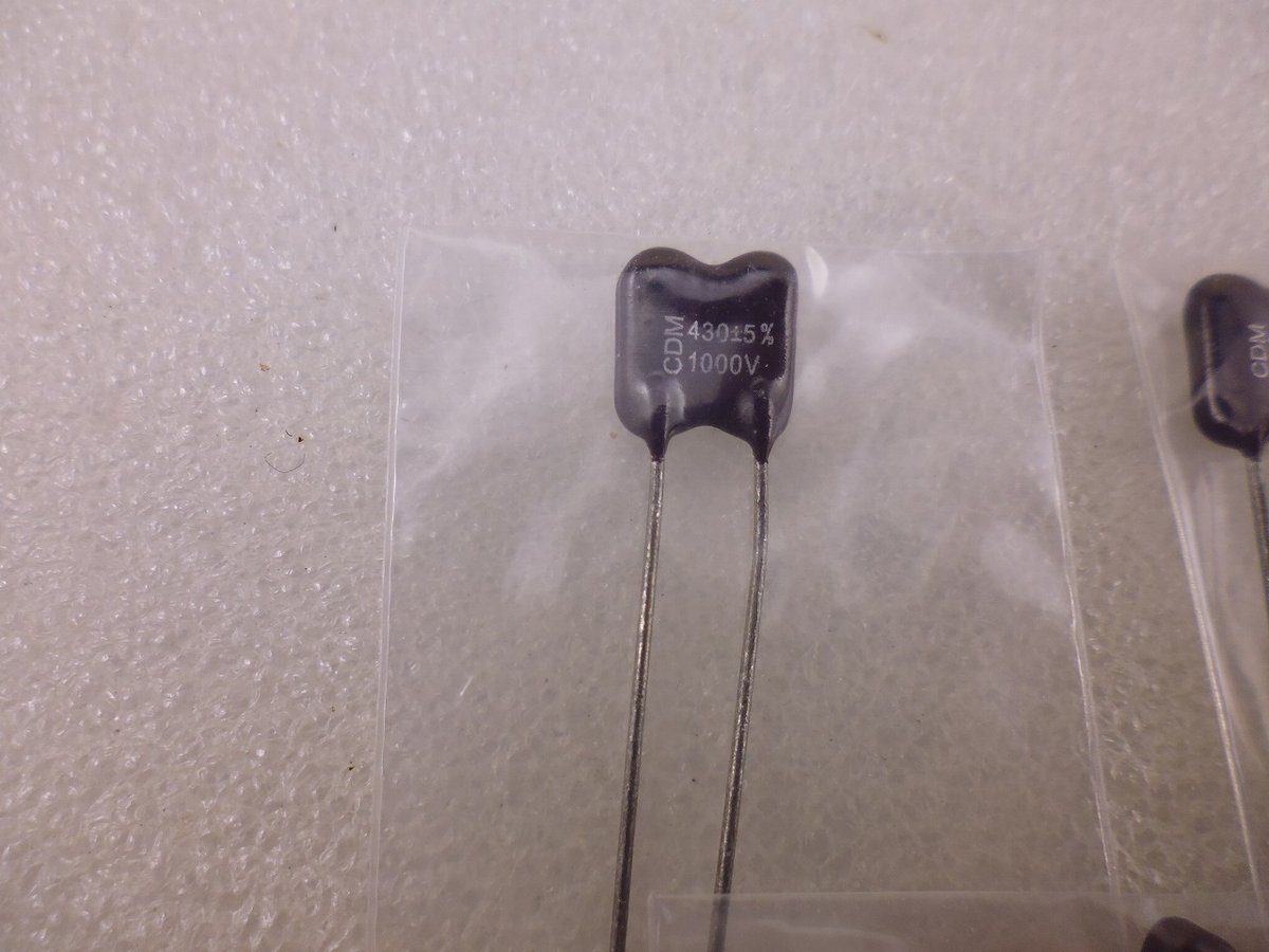 5個セット 430pF/1000V マイカ コンデンサ USA CDM社製 ( ZHW-94