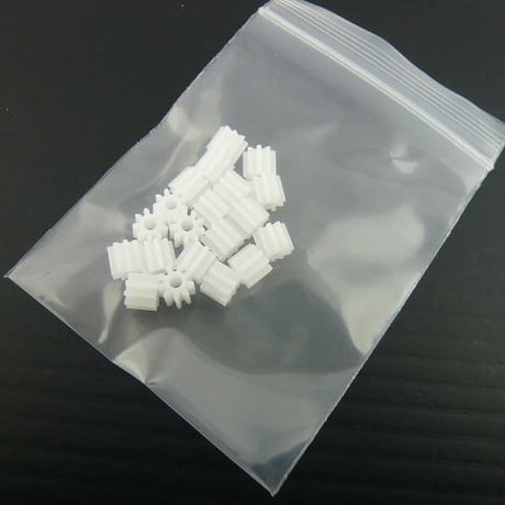 20個セット  モジュール 0.5  /  歯数9 ピニオン 軸径Φ2.0  ( ZHW-TOY-006 )