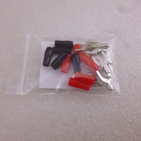 10個セット Y端子AWG14-AWG16用 赤&黒 絶縁チューブ付 ( ZHW-1025 )
