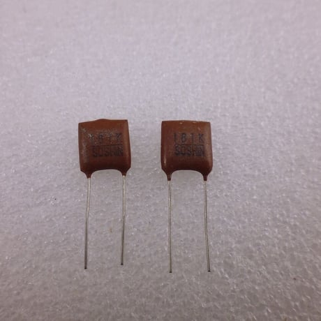 2個セット  180pF/500V マイカ コンデンサ 双信電機製 ( ZHW-589 )