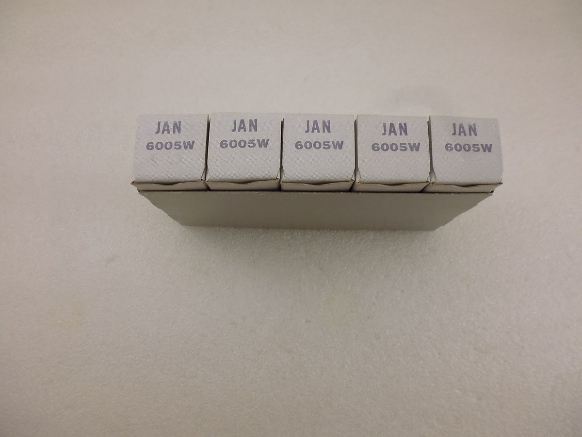 5本組 新品 長期保管品 真空管 JAN-6005W GE製 ( ZHW-TUBE-041 5本組 新品 長期保管品 真空管 JAN-6005W GE製 ( ZHW-TUBE-041