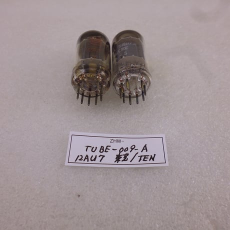 2本組 真空管 12AU7 東芝（元箱 ) & TEN ( 青箱 ) 中古 ( ZHW-TUBE-009-A )