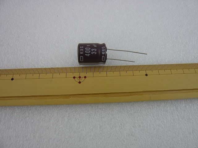 33μF / 400V 立形電解コンデンサ 日本ケミコン製 ( ZHW-305 33μF / 400V 立形電解コンデンサ 日本ケミコン製 ( ZHW-305