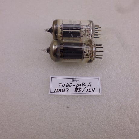 2本組 真空管 12AU7 東芝（元箱 ) & TEN ( 青箱 ) 中古 ( ZHW-TUBE-009-A )