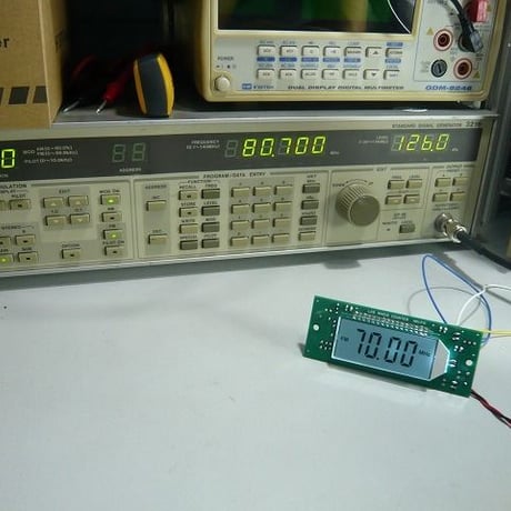 LCD TYPE  AM / FM  周波数表示器 UNIT（実装完成品）( ZHW-394 )