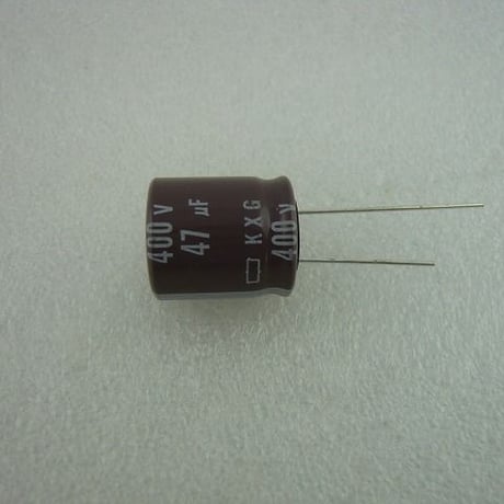 47μF / 400V  立形電解コンデンサ  日本ケミコン製  ( ZHW-259 )