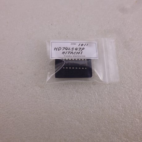 TTL IC HD74LS47P  HITACHI ( ZHW-1011 )