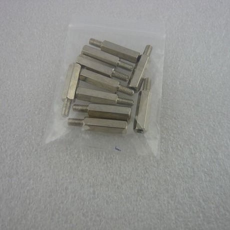 10本セット  M3×15 +6 オス-メス 金属六角スペーサー   ( ZHW-406 )