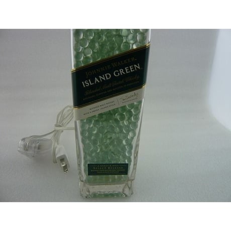 Johnni Walker ISLAND GREEN ボトルランプスタンド 祐徳電子オリジナル  ( ZHW-BTL-005 )