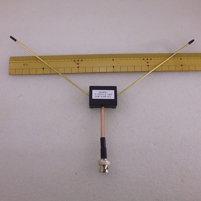 アンテナ430MHz27エレ 430MHz V DIPOLE アンテナ BNC TYPE ( ZHW-HAM-167 )