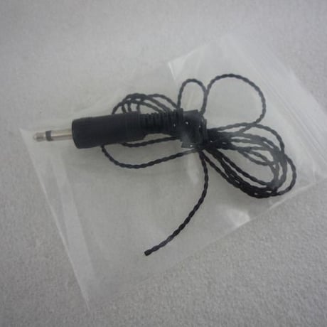 ツイストペア　イヤホン線　先端Φ3.5モノプラグ付  L=1m ( ZHW-ETC-213 )
