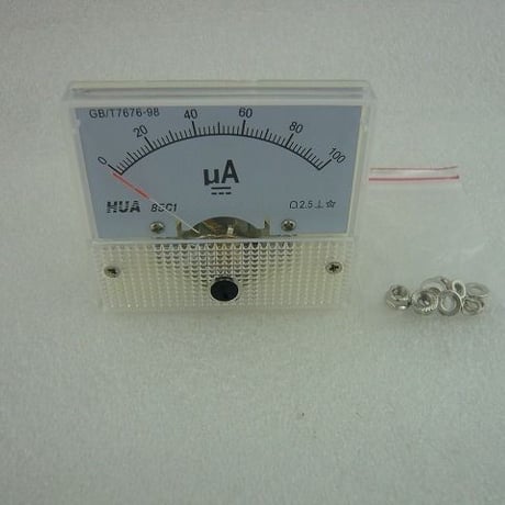 直流電流計 100μA  ( ZHW-358 )