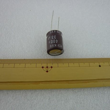 33μF / 400V 立形電解コンデンサ  日本ケミコン製 ( ZHW-305 )