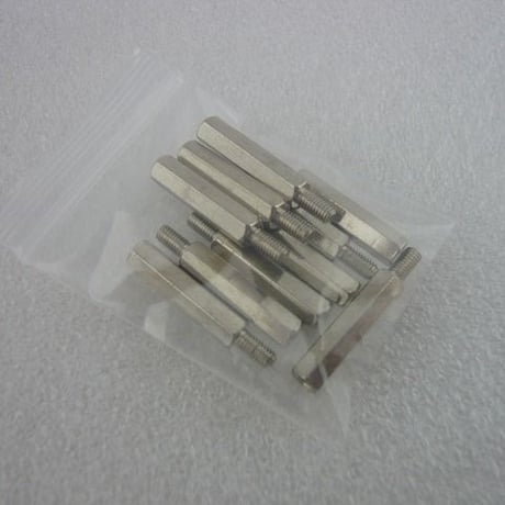 10本セット  M3×20 +6  オス-メス 金属六角スペーサー  ( ZHW-407 )