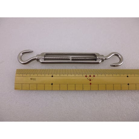 ステンレス製ターンバックル 90mm M6用 両フックタイプ ( ZHW-698 )