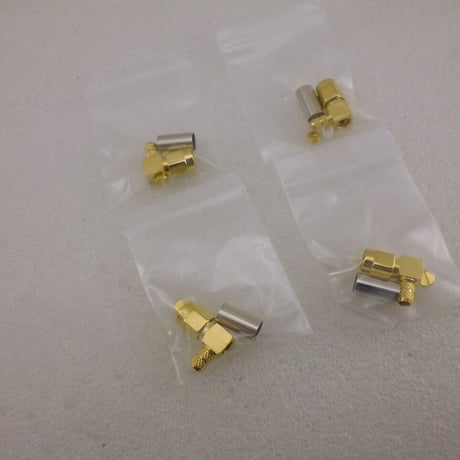 4個セット RG142用 SMA L型コネクタプラグ（オス）  ( ZHW-809 )