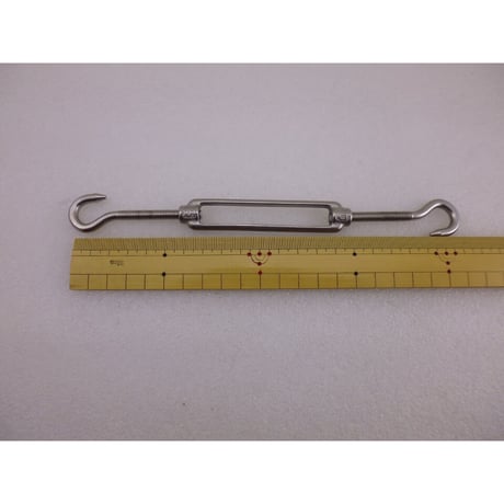 ステンレス製ターンバックル 90mm M6用 両フックタイプ ( ZHW-698 )
