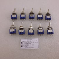 10個セット 小型トグルスイッチ MTS-102 ( ZHW-996 )