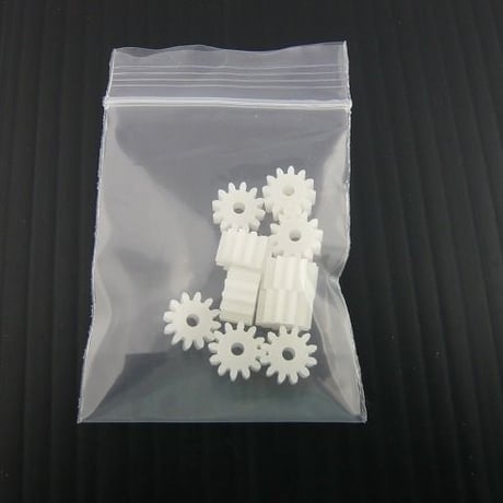 10個セット  モジュール 0.6  /  歯数12 ピニオン 軸径：Φ2.0  ( ZHW-TOY-017 )