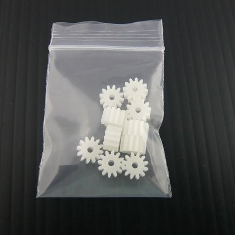 10個セット モジュール 0.6 / 歯数12 ピニオン 軸径：Φ2.0 ( ZHW-