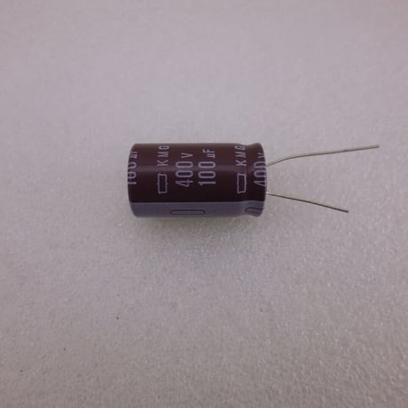 100μF / 400V 立形電解コンデンサ  日本ケミコン製   ( ZHW-740 )