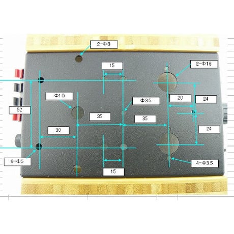 小型真空管AMP対応 CASE KIT  祐徳電子オリジナル  ( ZHW-KIT-035 )