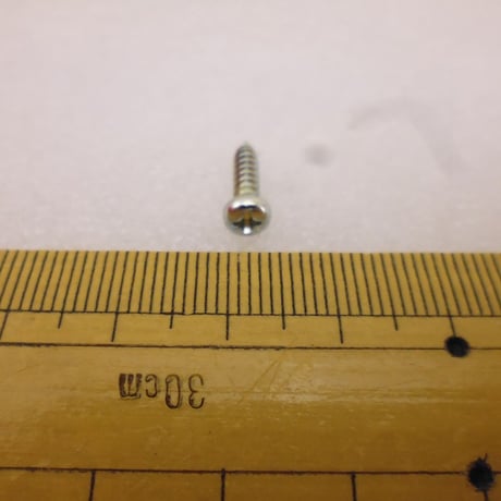 20本セットなべ頭 3×12 タッピングねじ(ユニクロメッキ） ( ZHW-981 )