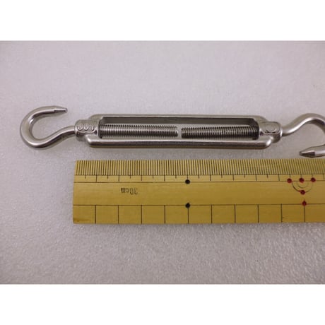 ステンレス製ターンバックル 90mm M6用 両フックタイプ ( ZHW-698 )