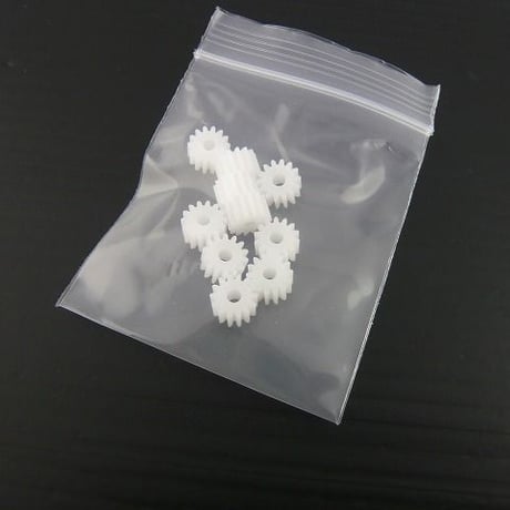 10個セット  モジュール 0.5  /  歯数14 ピニオン 軸径Φ2.5  ( ZHW-TOY-009 )