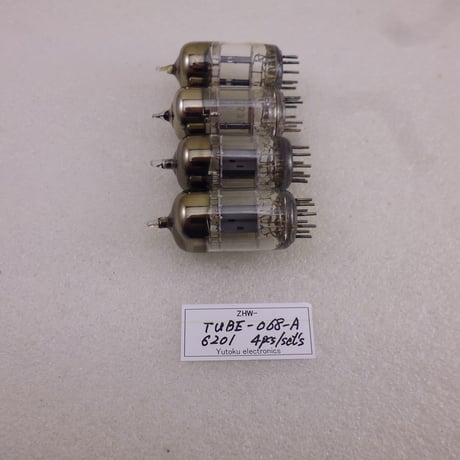 4本組 真空管 6201 メーカー不明 中古 青箱 ( ZHW-TUBE-068-A )