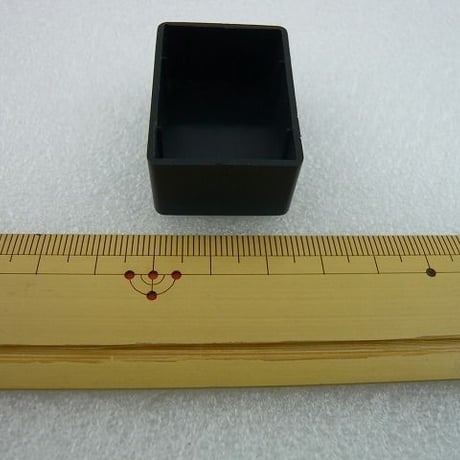 2個セット  36.5×26.5×16.5mm MINI PLASTIC CASE  色：黒 ( ZHW-381 )