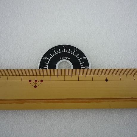 2枚セット  Φ40 可変抵抗器（ボリュ-ム）用銘板  ( ZHW-469 )