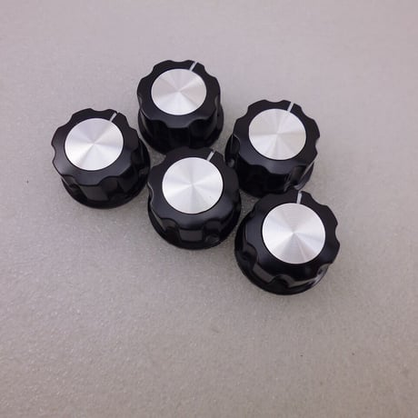 5個セット  黒ツマミ Φ27 (中)  ORIGINAL AL  ( ZHW-677 )