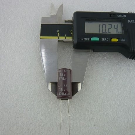 470μF / 35V 立形電解コンデンサ 日本ケミコン製 2pcs/pack  ( ZHW-268 )