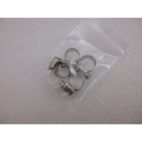 4個セット  Φ8～Φ12用 アンテナエレメントクランプ（ホースバンド) SUS304  ( ZHW-555 )