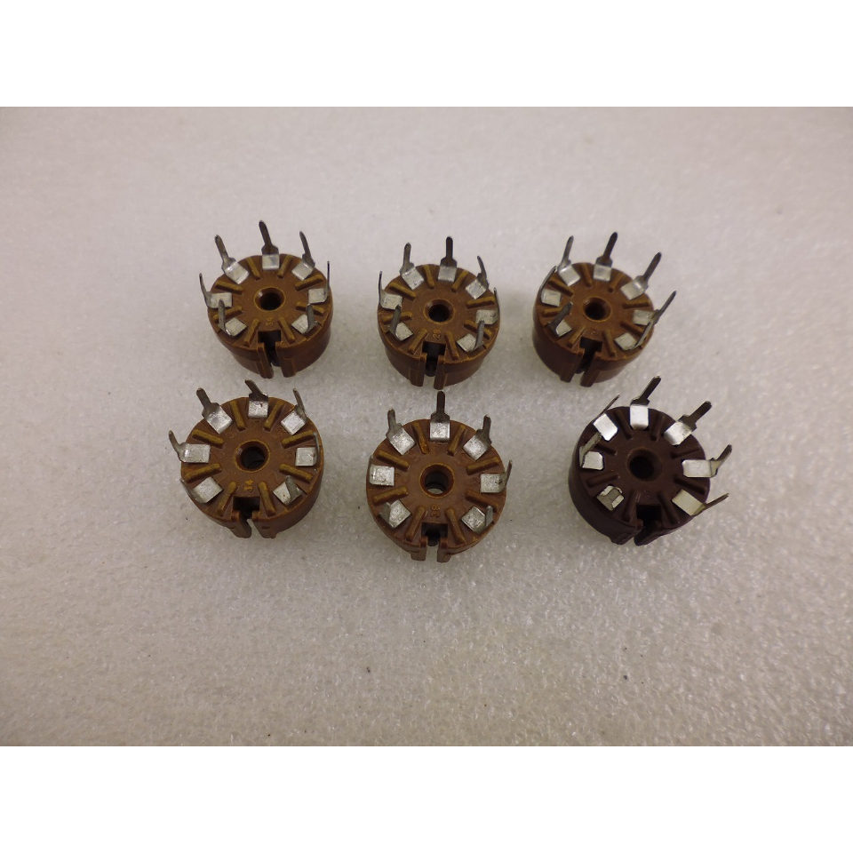 6個セット MT管用真空管ソケット 7PIN ( ZHW-ETC-717 ) | 高品質