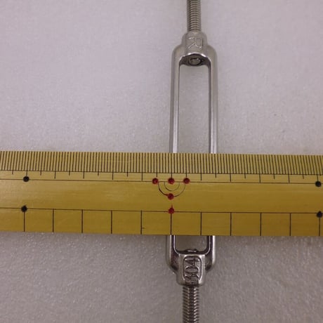 ステンレス製ターンバックル 90mm M6用 両フックタイプ ( ZHW-698 )