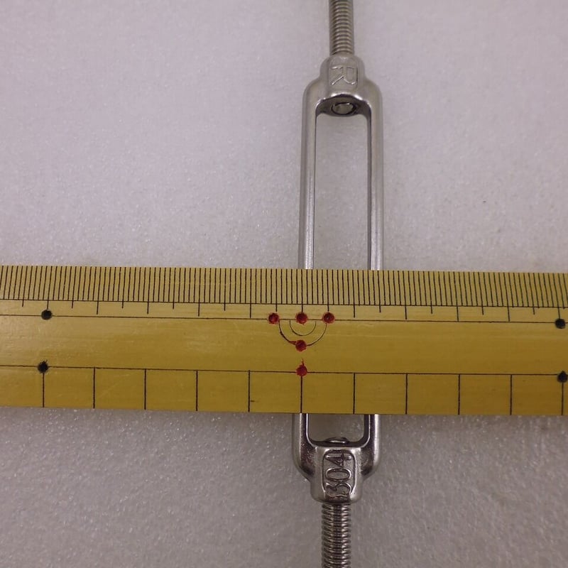 ステンレス製ターンバックル 90mm M6用 両フックタイプ ( ZHW ステンレス製ターンバックル 90mm M6用 両フックタイプ ( ZHW