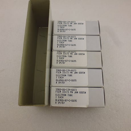５本組 新品 長期保管品 真空管 JAN-6005W GE製  ( ZHW-TUBE-041 )