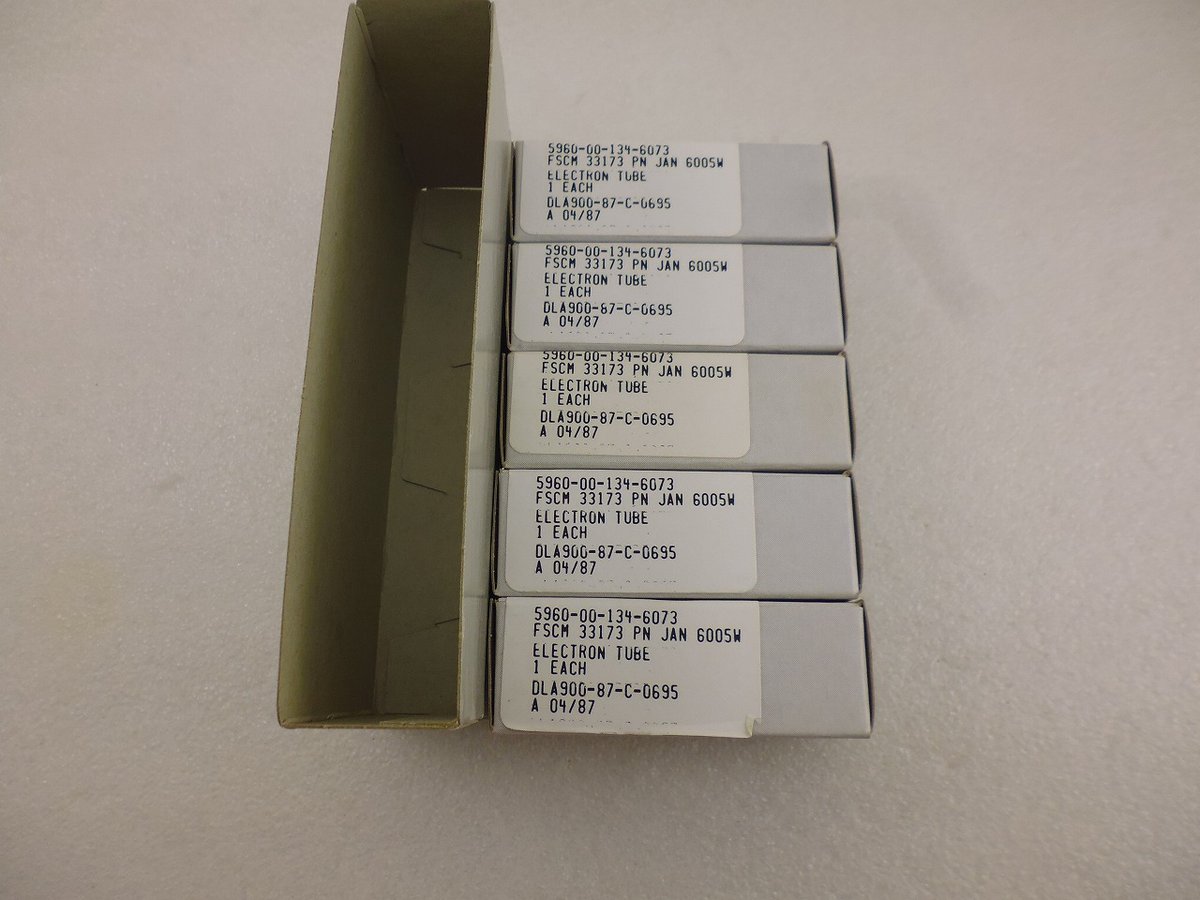 5本組 新品 長期保管品 真空管 JAN-6005W GE製 ( ZHW-TUBE-041 5本組 新品 長期保管品 真空管 JAN-6005W GE製 ( ZHW-TUBE-041