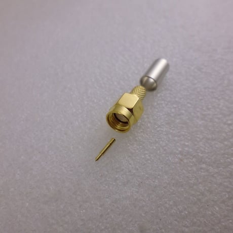圧接（圧着）型 RG142 / 3D-2V用  SMA型同軸コネクタ プラグ （オス）( ZHW-720 )