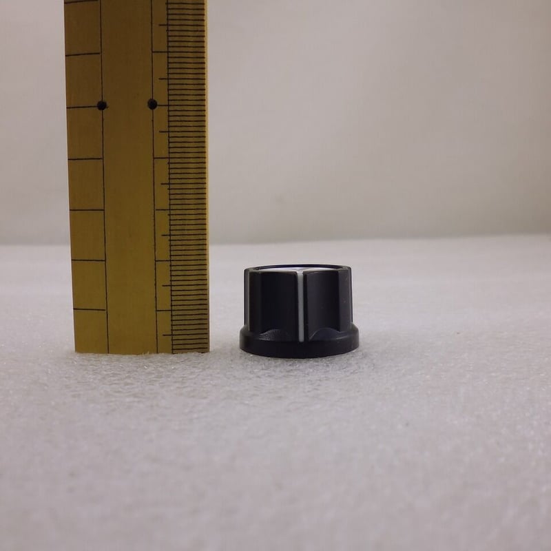 5個セット ローレット軸用 25mm (大) 黒ツマミ ( ZHW-774 ) |