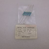 5本セット  47KΩ - 2W  金属被膜抵抗  日本製 ( ZHW-689 )